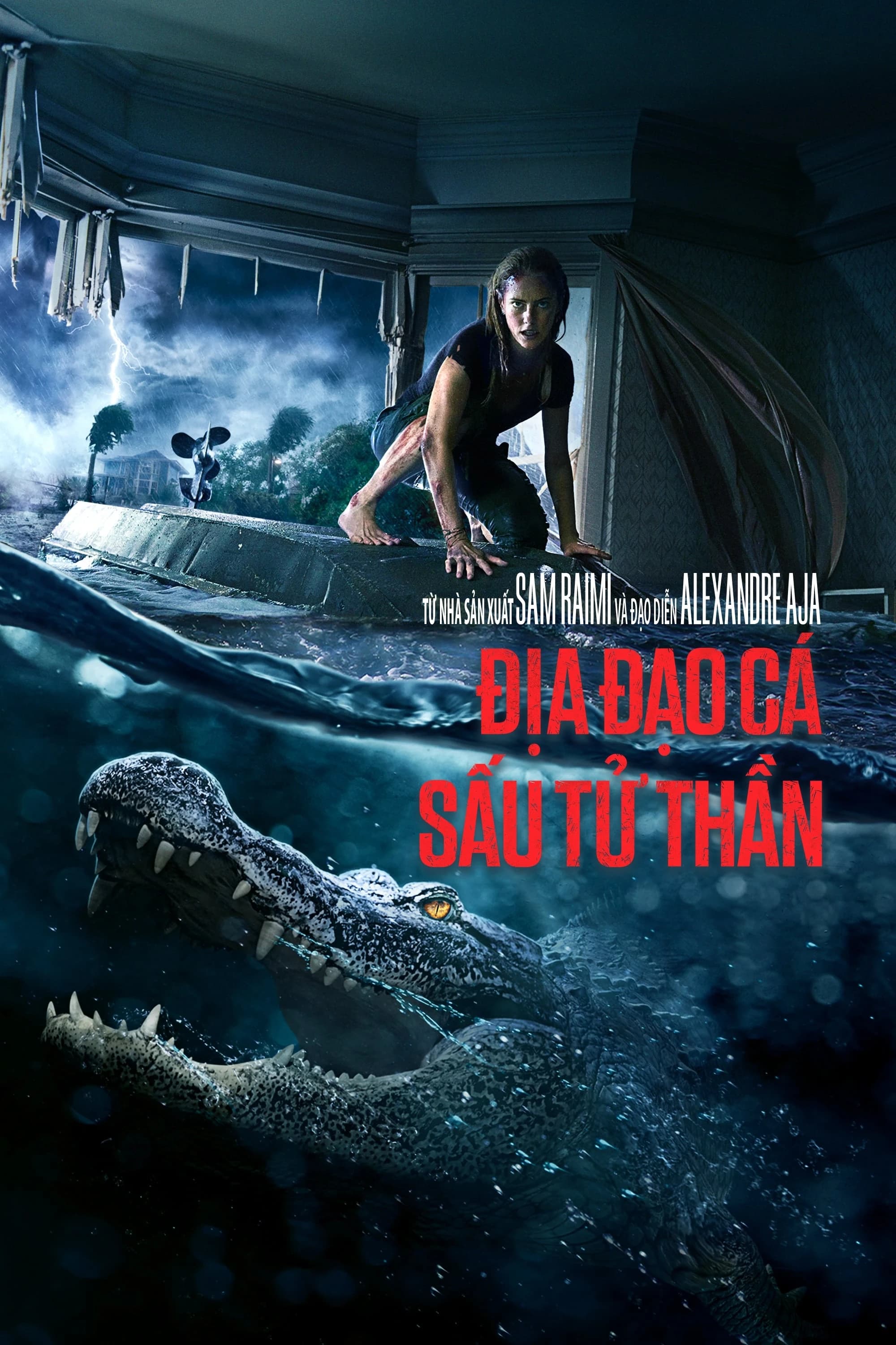 Xem phim Địa Đạo Cá Sấu Tử Thần - Crawl