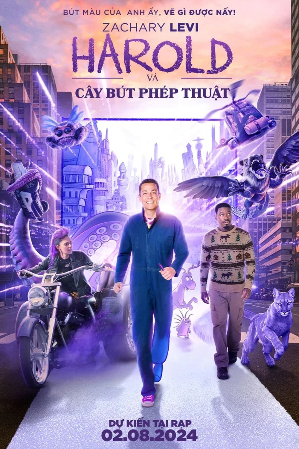 Xem phim Harold và Cây Bút Phép Thuật - Harold and the Purple Crayon