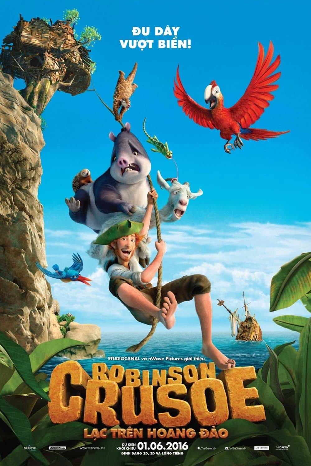 Xem phim Lạc Trên Hoang Đảo - Robinson Crusoe